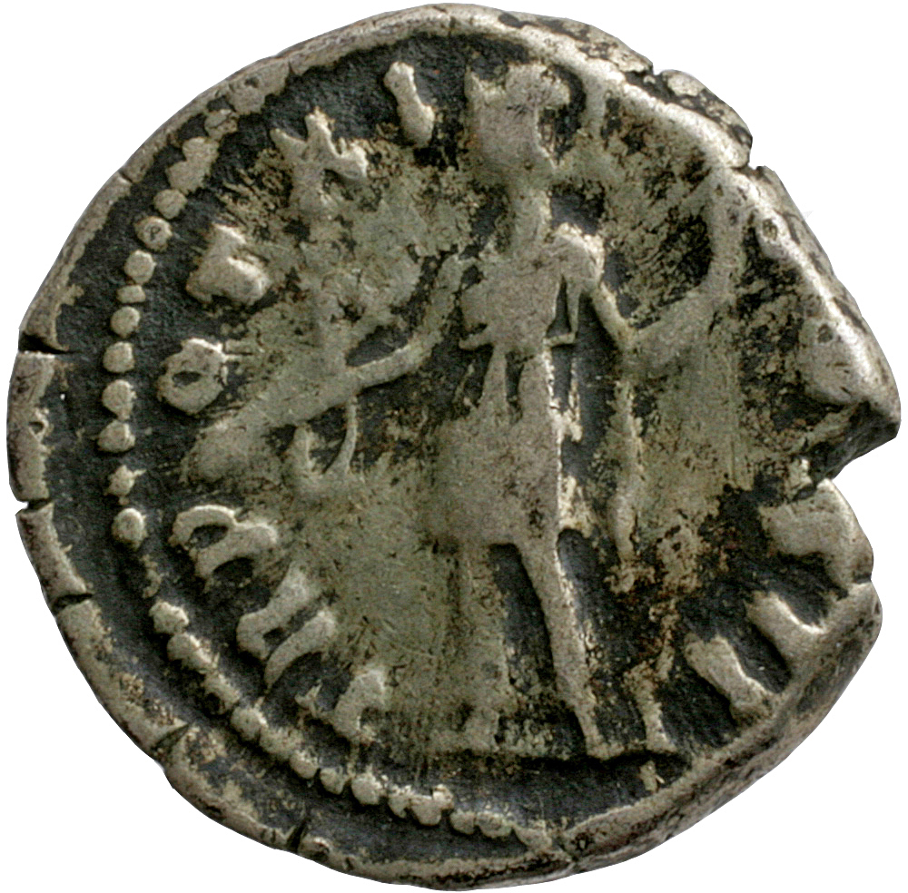 RIC III Antoninus Pius 473 Antoninus Pius reverse, Virtus, helmeted, in military dress, standing left, holding parazonium ...