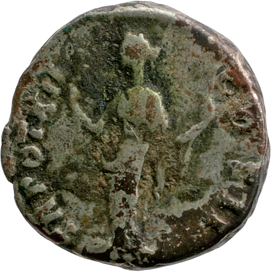 RIC III Antoninus Pius 475A Antoninus Pius reverse, Felicitas, draped, standing left, holding up winged caduceus in right ...