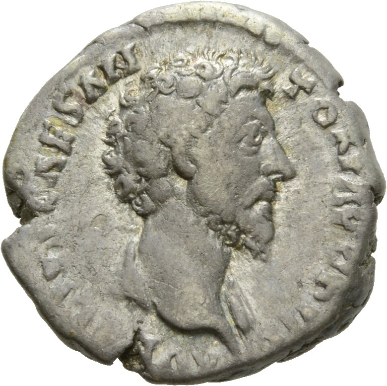 RIC III Antoninus Pius 476 Antoninus Pius obverse, Head of Marcus Aurelius, bare, right