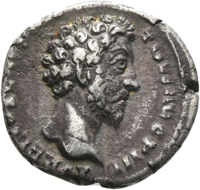 RIC III Antoninus Pius 479A Antoninus Pius obverse, Head of Marcus Aurelius, bare, right