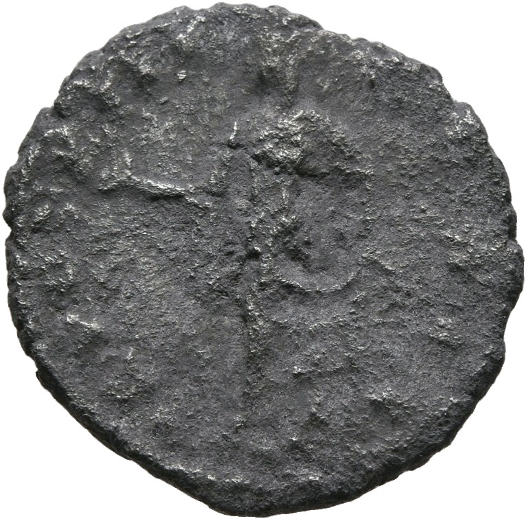 RIC III Antoninus Pius 479C Antoninus Pius reverse, Spes, draped, advancing left, holding up flower-bud in right hand and ...