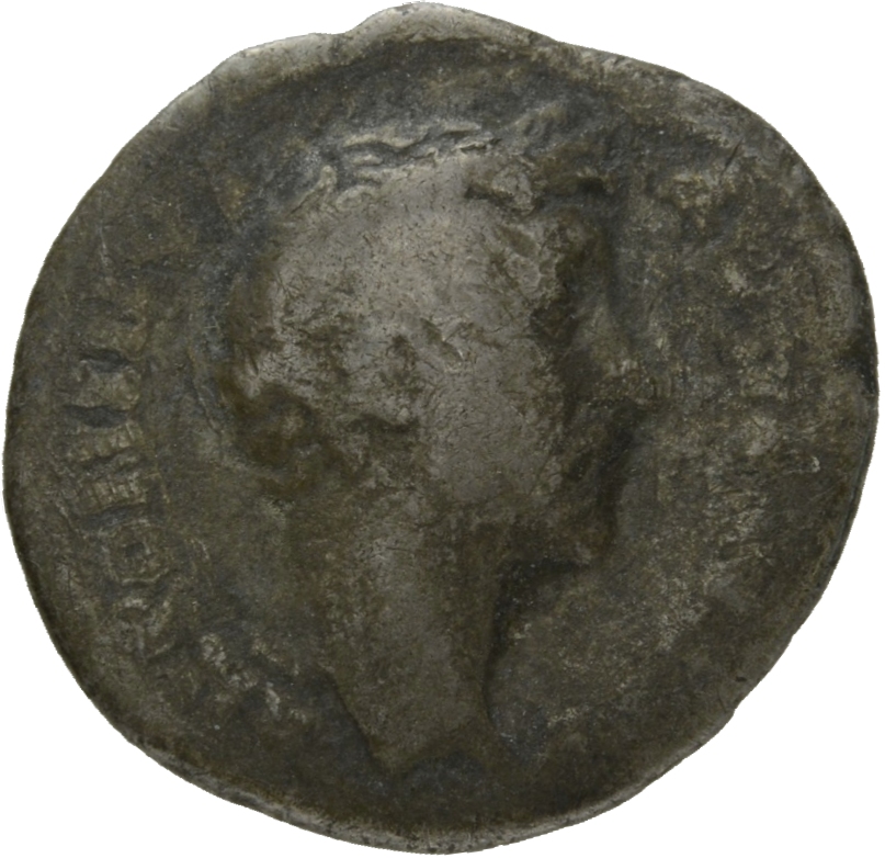 RIC III Antoninus Pius 48a (denarius) Antoninus Pius obverse, Head of Antoninus Pius, bare, right