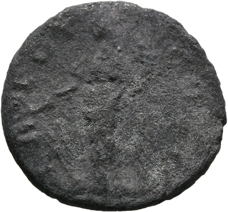 RIC III Antoninus Pius 49b Antoninus Pius reverse, Fortuna, draped, standing left, holding rudder in right hand and cornuc...