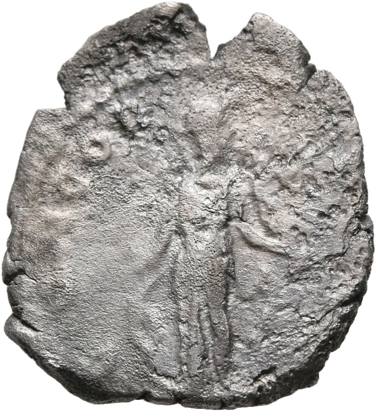 RIC III Antoninus Pius 500Ba Antoninus Pius reverse, Concordia, draped, standing front, head right, with right hand gather...