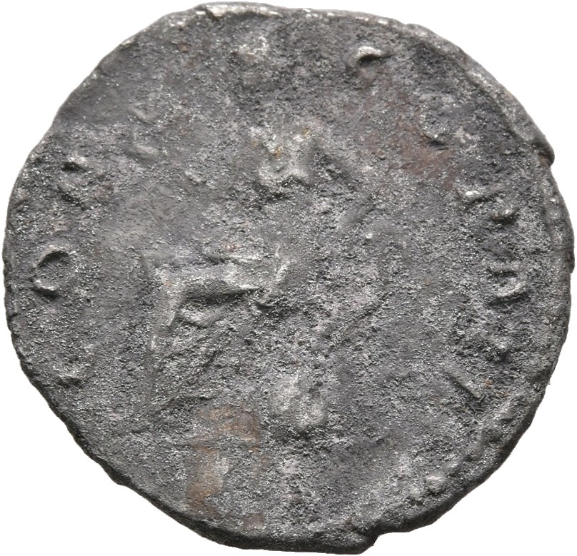 RIC III Antoninus Pius 502Ab Antoninus Pius reverse, Concordia, draped, seated left on low seat, holding flower in right h...
