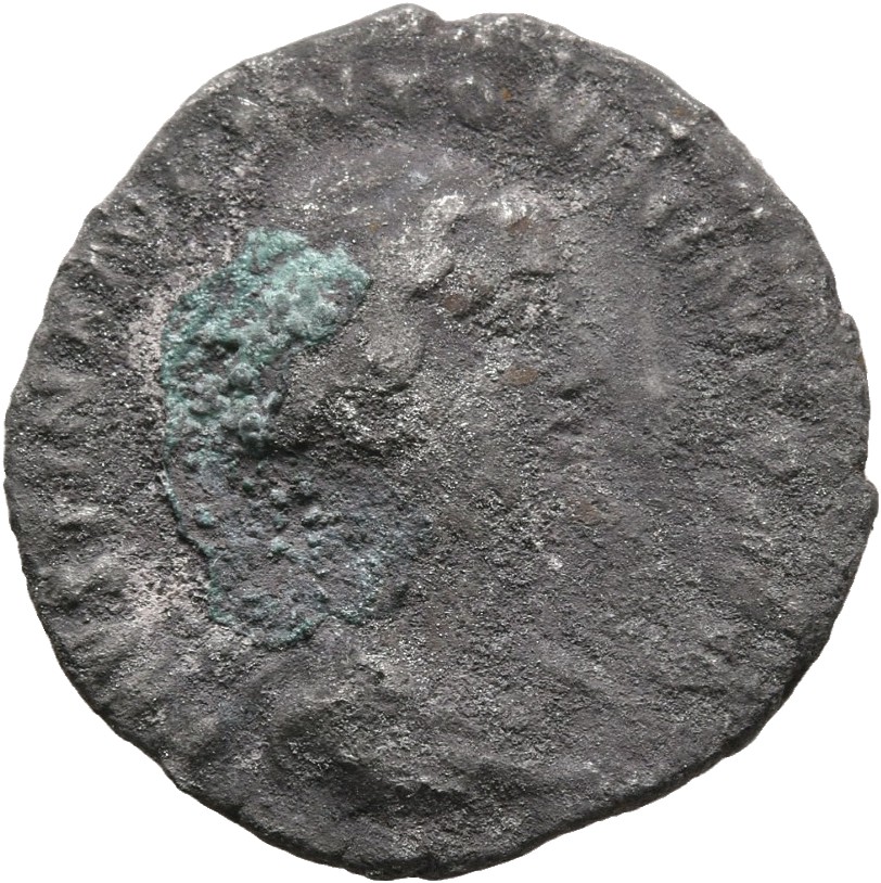 RIC III Antoninus Pius 502Ab Antoninus Pius obverse, Bust of Faustina the Younger, bare-headed, with hair waived and coile...
