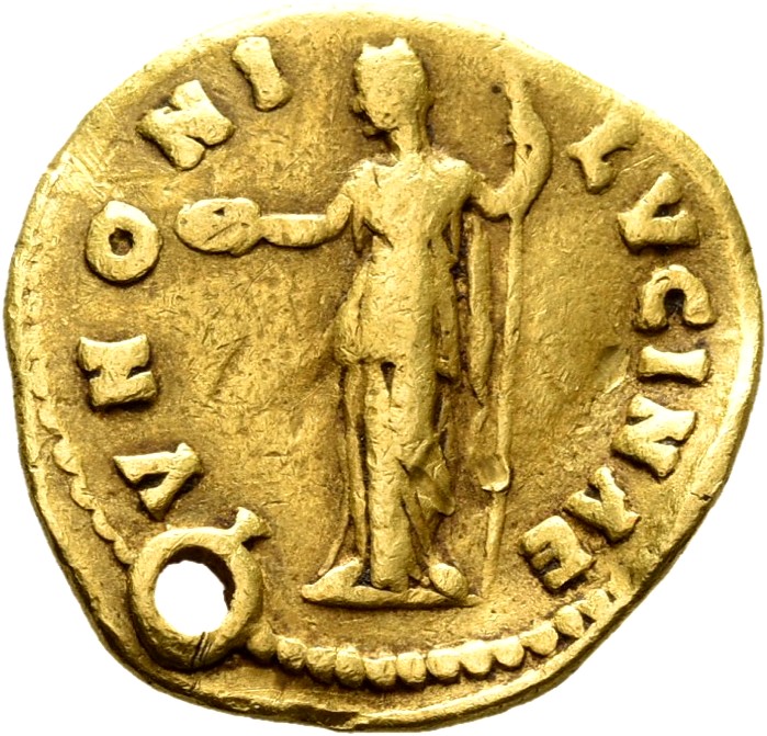 RIC III Antoninus Pius 505B Antoninus Pius reverse, Juno, diademed, draped, standing left, holding patera in extended righ...