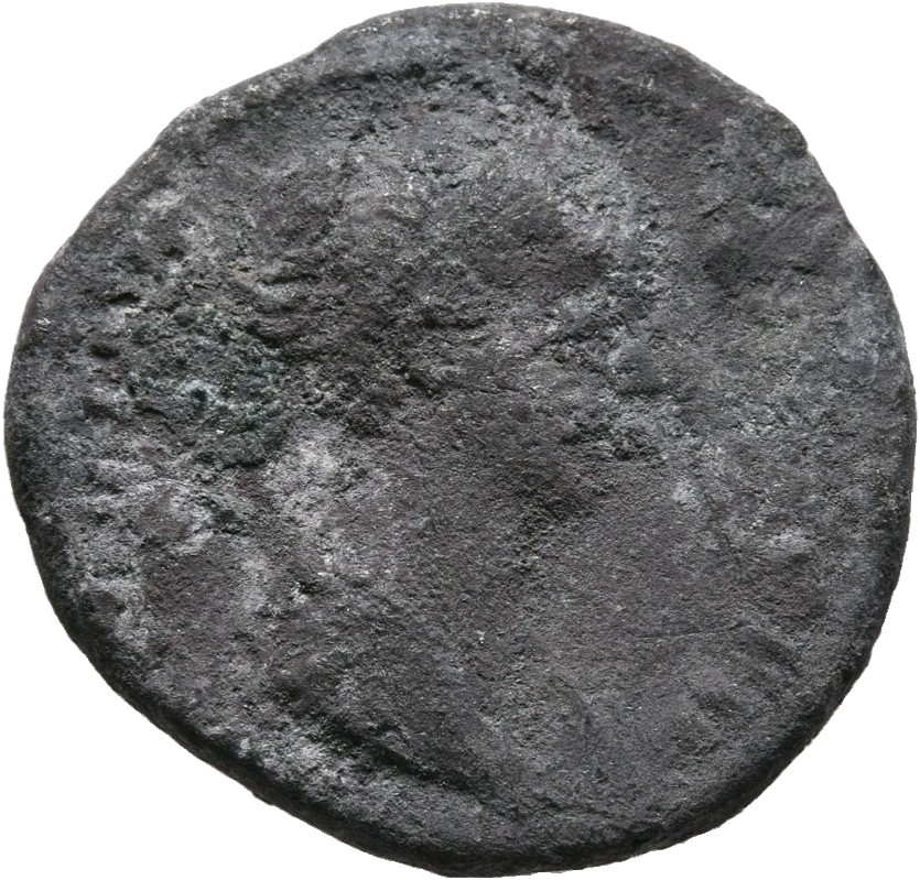 RIC III Antoninus Pius 517A (denarius) Antoninus Pius obverse, Bust of Faustina the Younger, bare-headed, with hair waived...