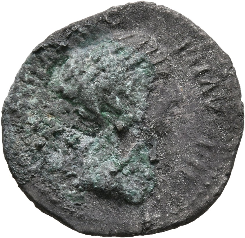 RIC III Antoninus Pius 517A (denarius) Antoninus Pius obverse, Bust of Faustina the Younger, bare-headed, with hair waived...