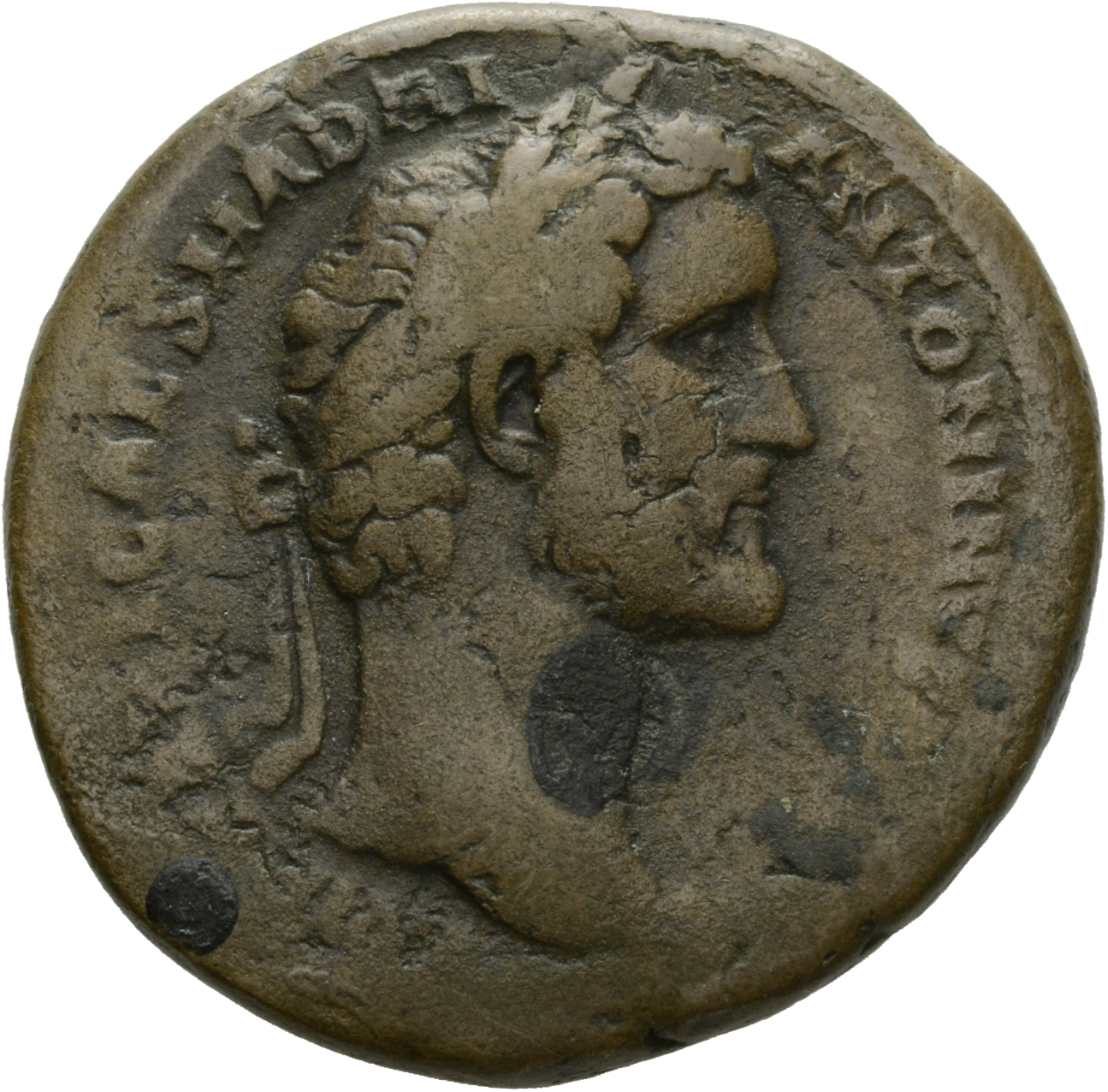 RIC III Antoninus Pius 526A Antoninus Pius obverse, Head of Antoninus Pius, bare, right