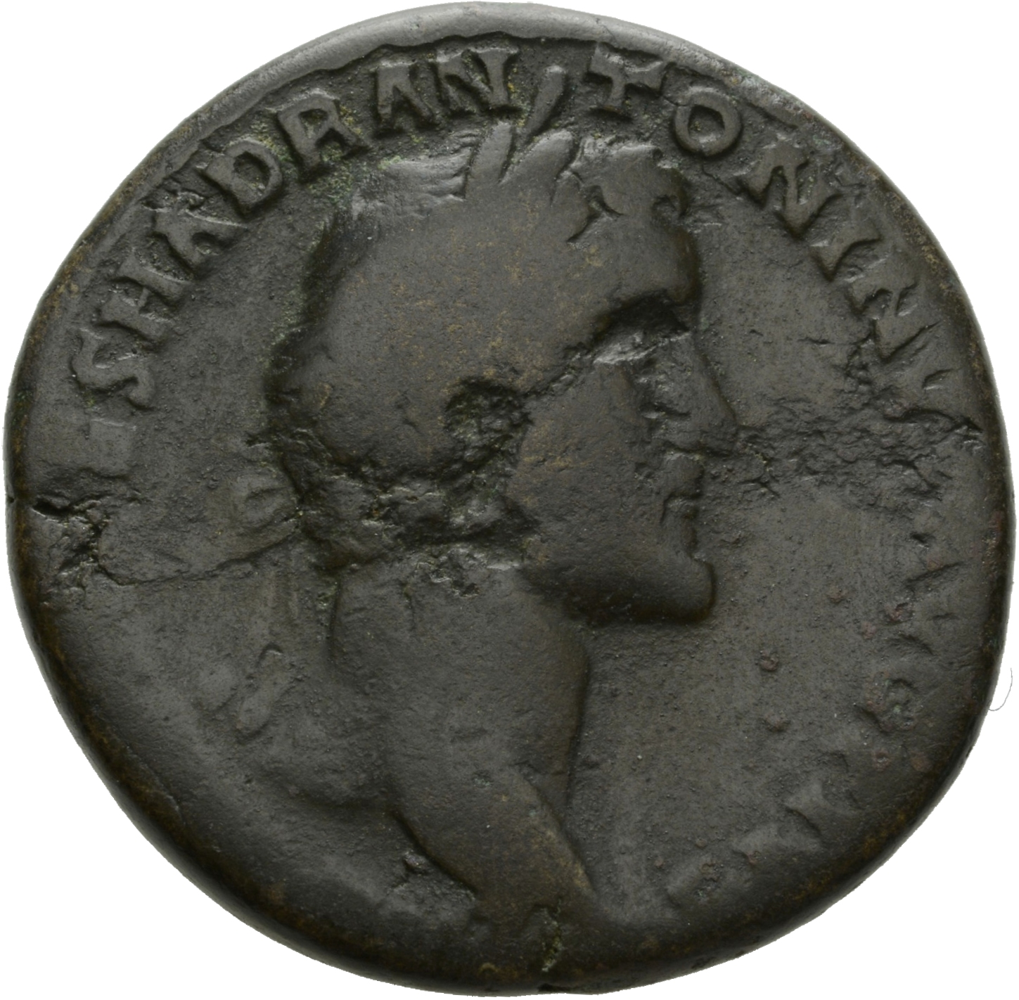 RIC III Antoninus Pius 530A Antoninus Pius obverse, Head of Antoninus Pius, bare, right