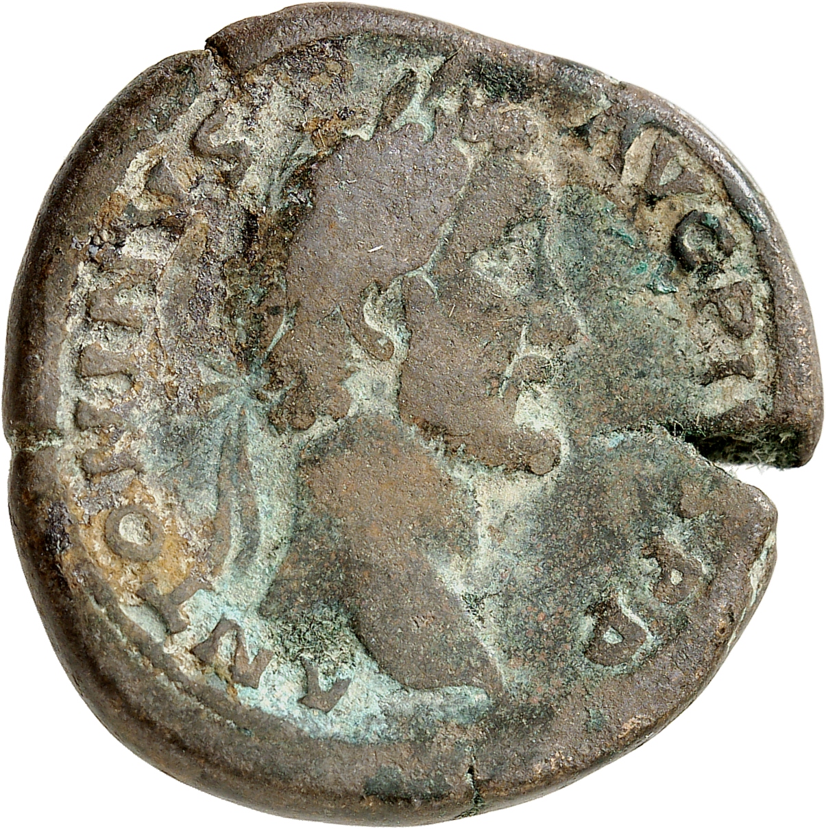 RIC III Antoninus Pius 546 Antoninus Pius obverse, Head of Antoninus Pius, laureate, right