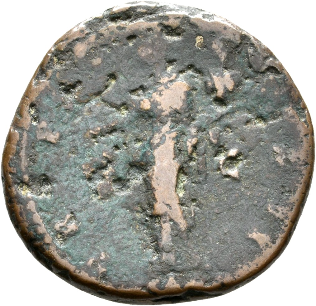 RIC III Antoninus Pius 567 Antoninus Pius reverse, Pax, draped, standing left, holding branch in extended right hand and c...