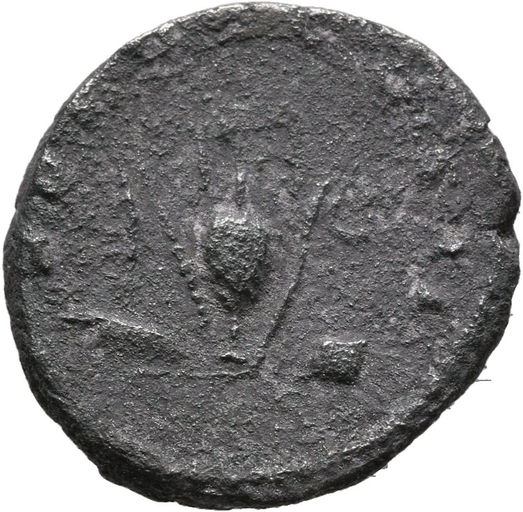 RIC III Antoninus Pius 56a Antoninus Pius reverse, Knife, aspergillum, jug, lituus and simpulum