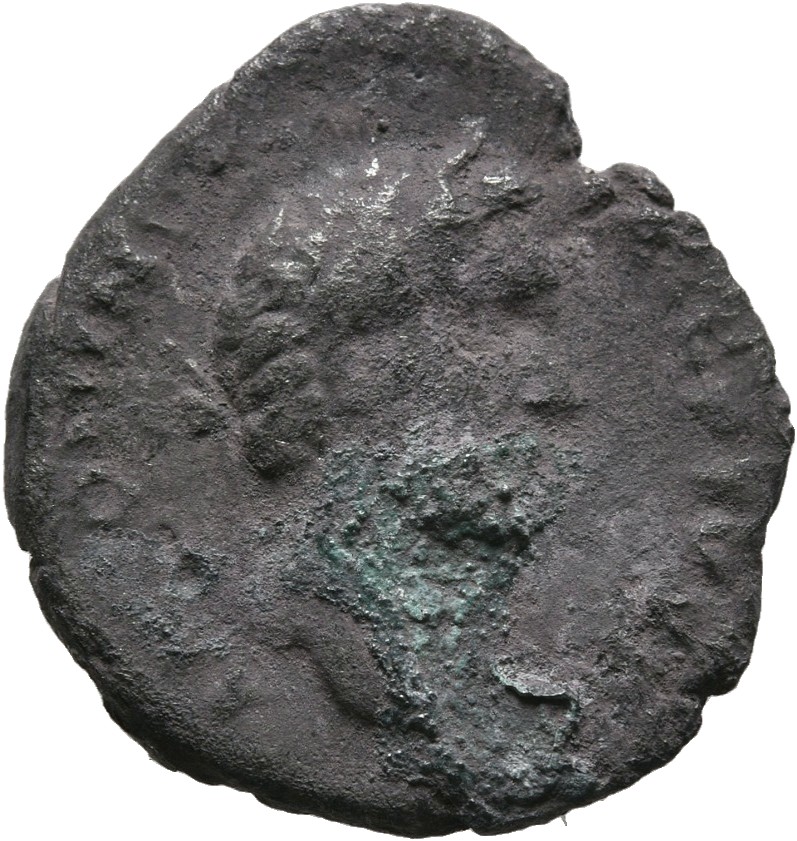 RIC III Antoninus Pius 56b Antoninus Pius obverse, Head of Antoninus Pius, laureate, right