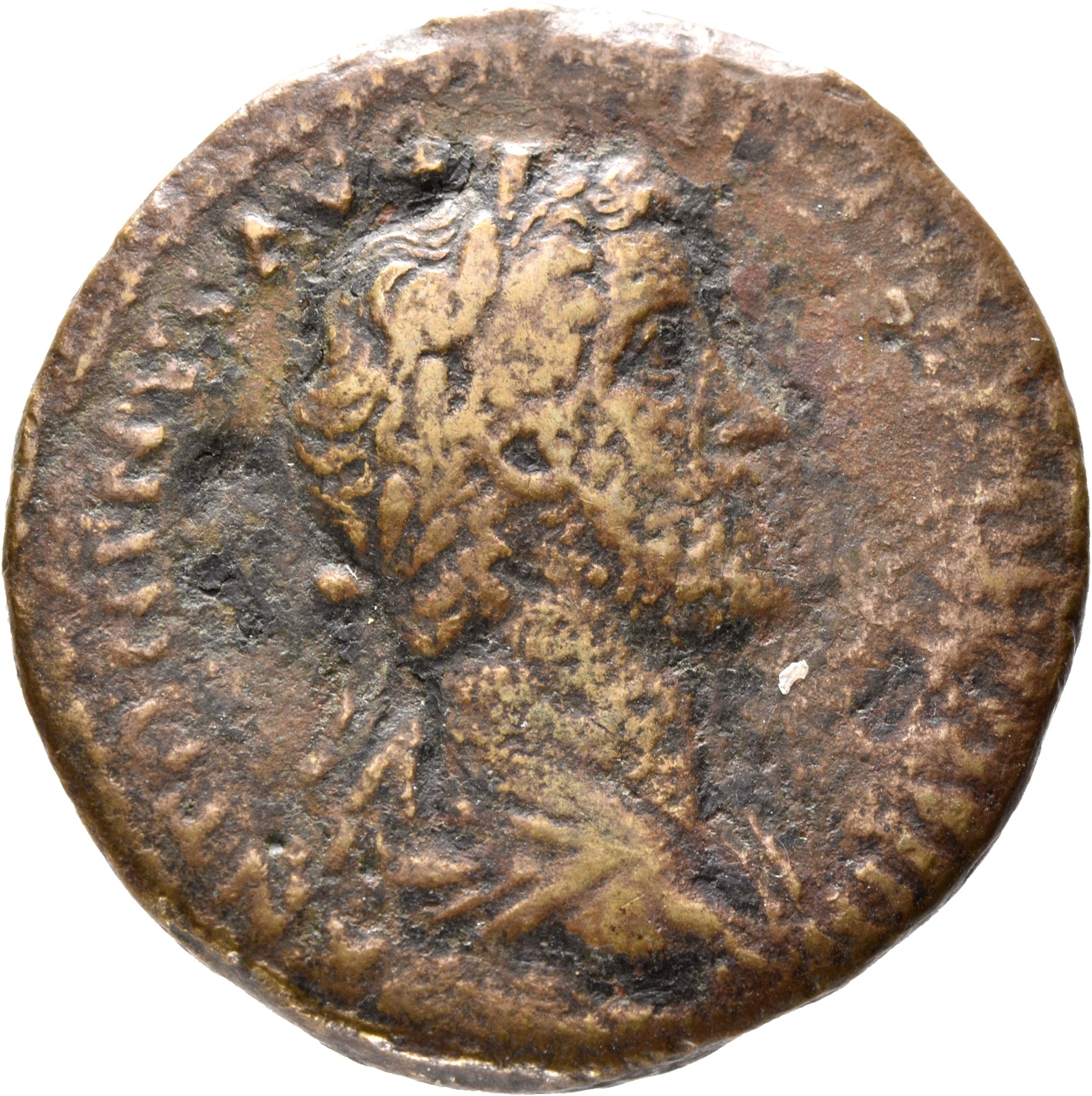 RIC III Antoninus Pius 597b Antoninus Pius obverse, Bust of Antoninus Pius, laureate, draped, right