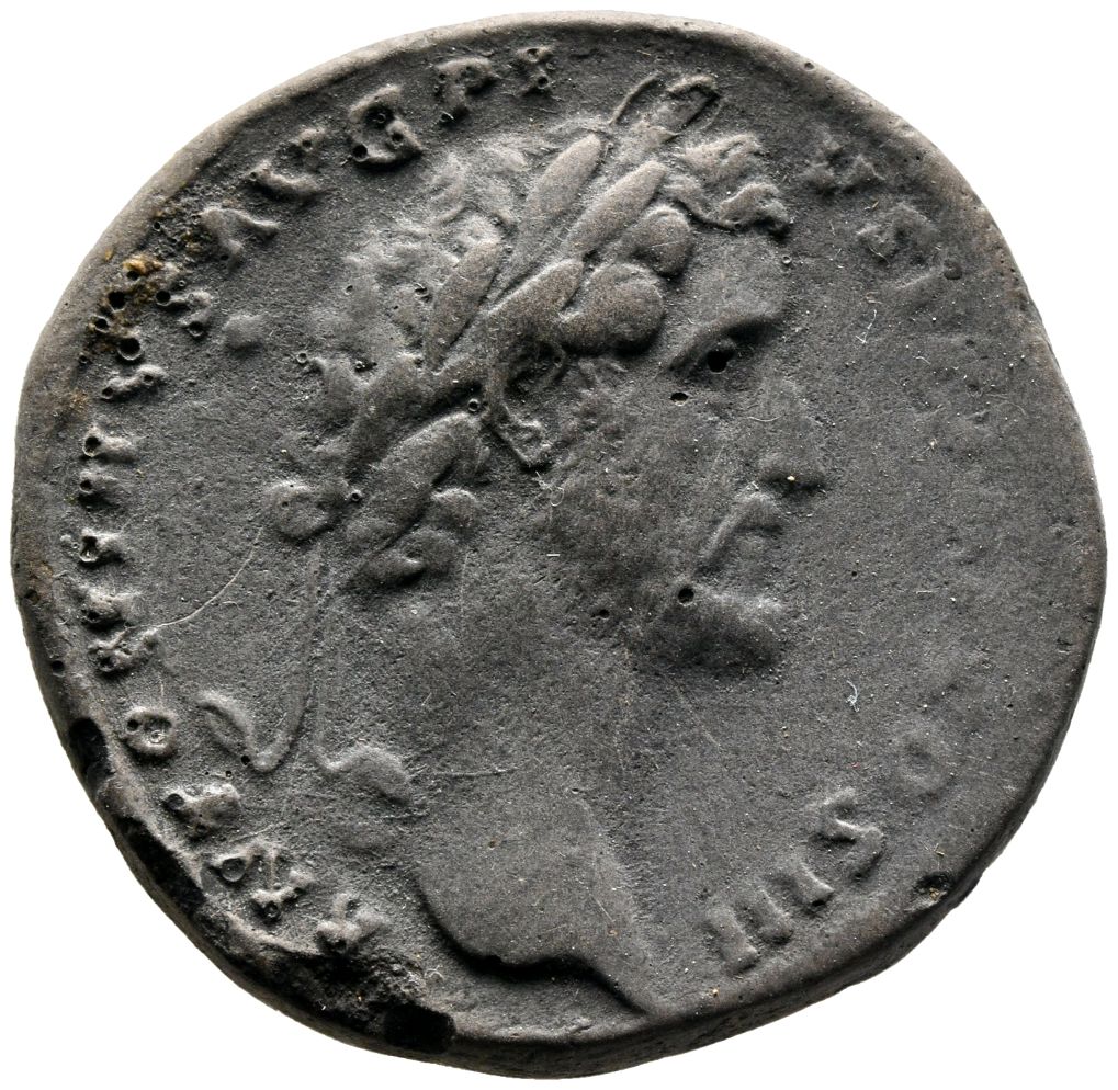 RIC III Antoninus Pius 601b Antoninus Pius obverse, Bust of Antoninus Pius, laureate, draped, right