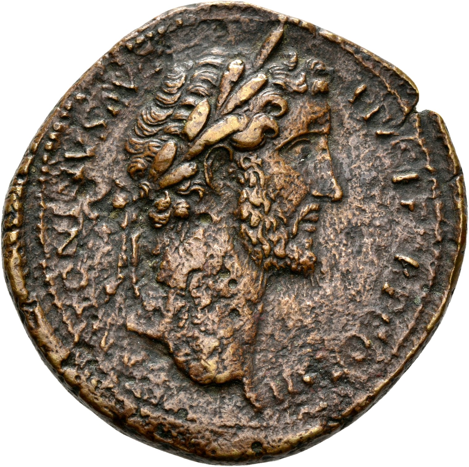 RIC III Antoninus Pius 618a Antoninus Pius obverse, Head of Antoninus Pius, laureate, sometimes draped on left shoulder, r...