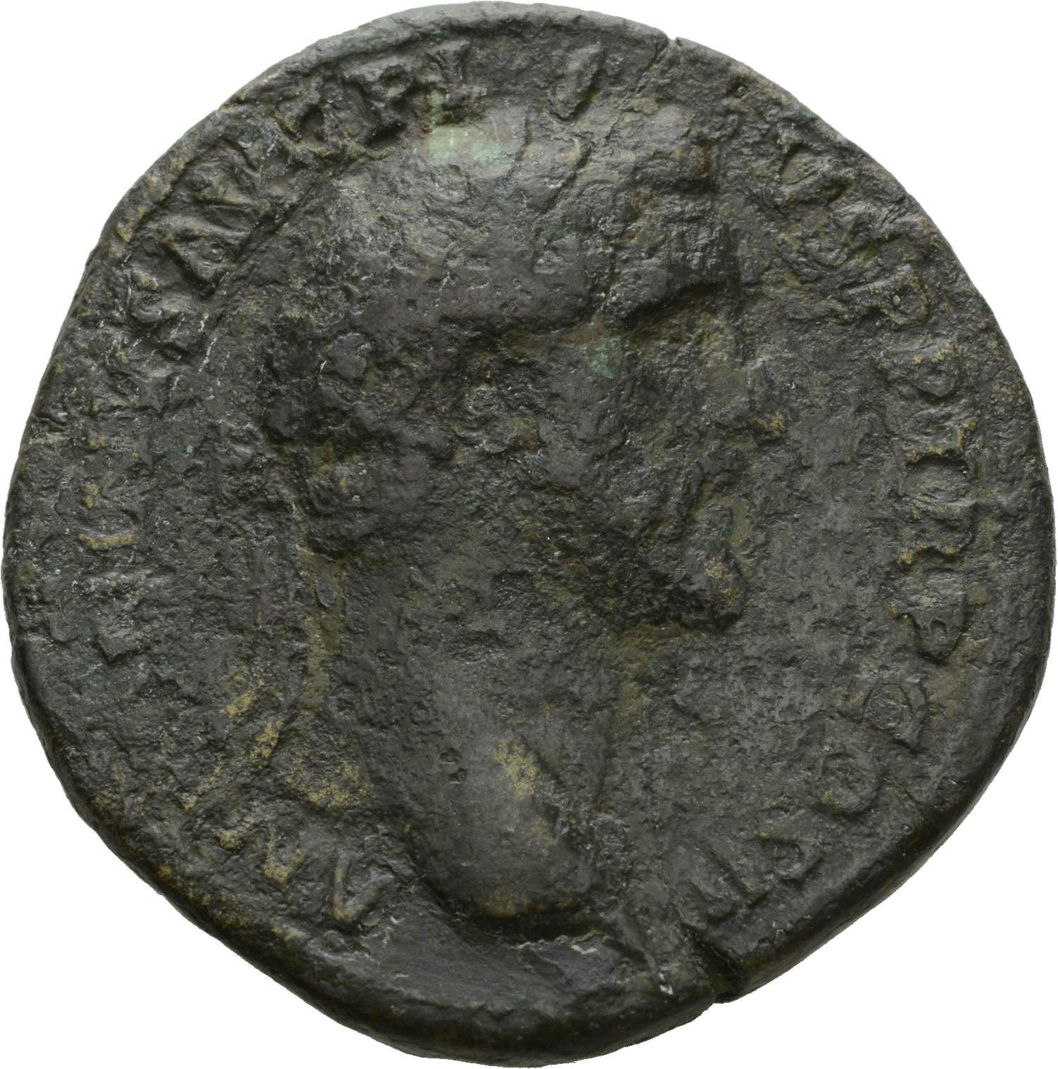 RIC III Antoninus Pius 622a Antoninus Pius obverse, Head of Antoninus Pius, laureate, right