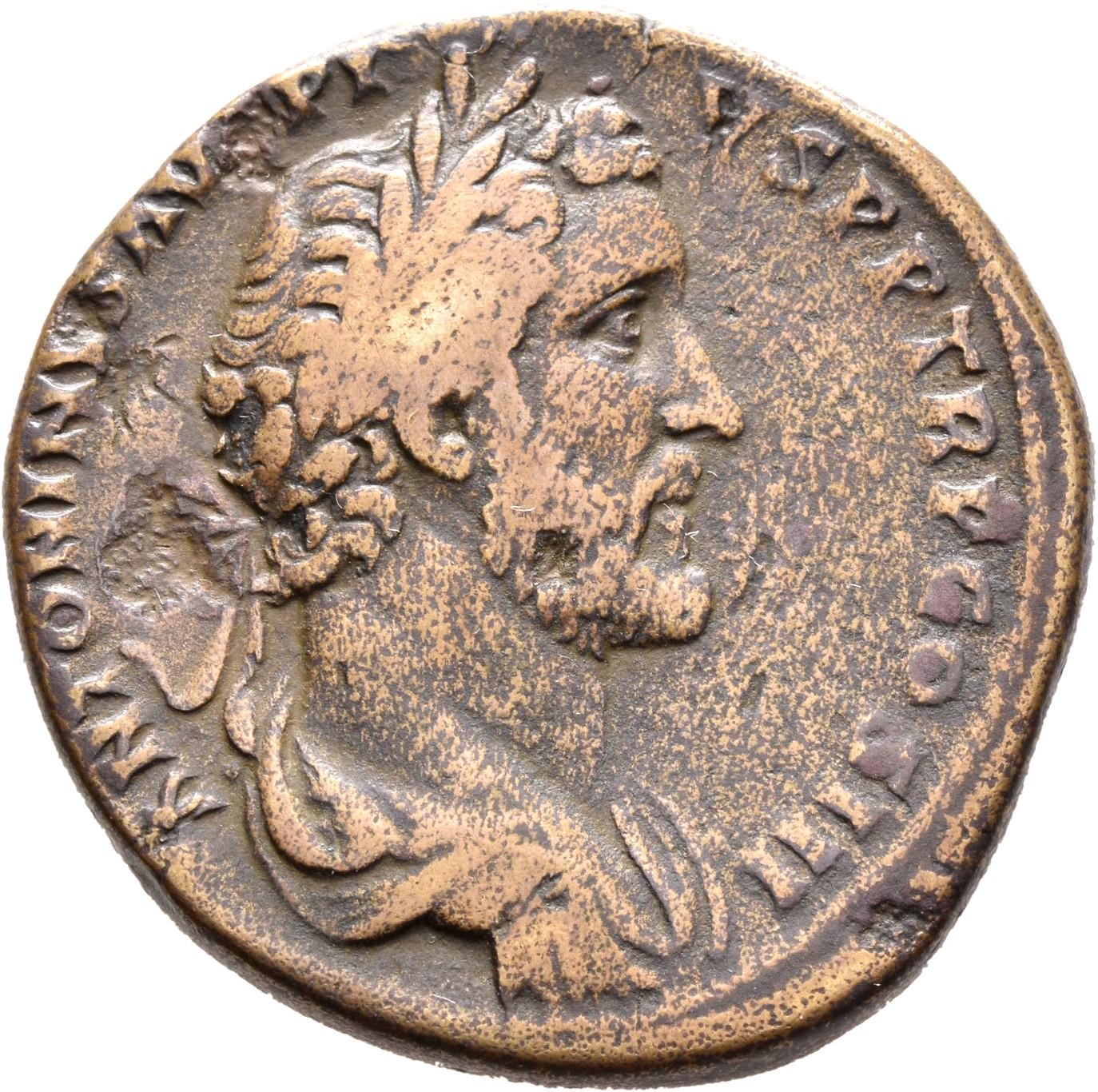 RIC III Antoninus Pius 622b Antoninus Pius obverse, Bust of Antoninus Pius, laureate, draped, right