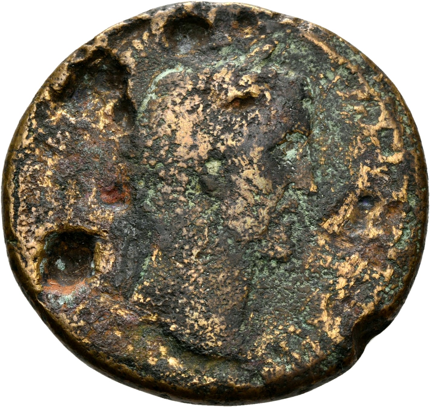 RIC III Antoninus Pius 623 Antoninus Pius obverse, Head of Antoninus Pius, laureate, right