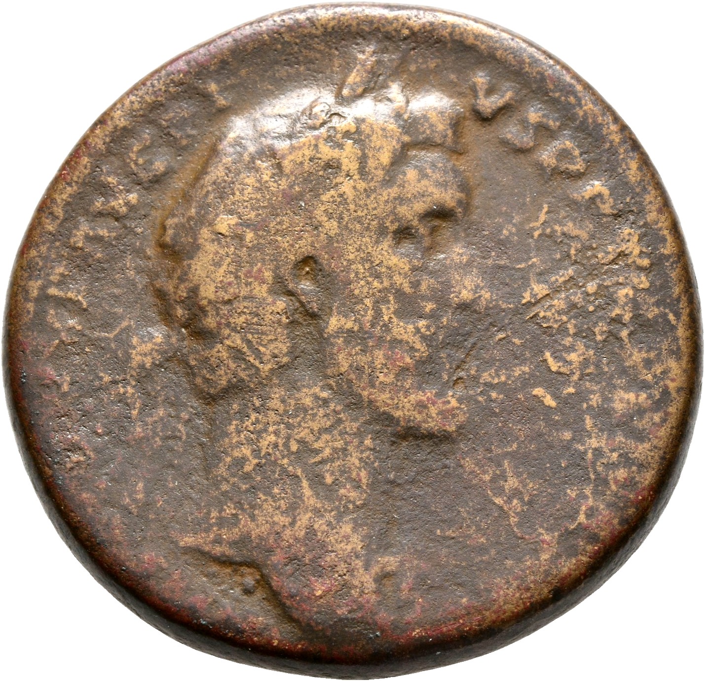 RIC III Antoninus Pius 635a Antoninus Pius obverse, Head of Antoninus Pius, laureate, right