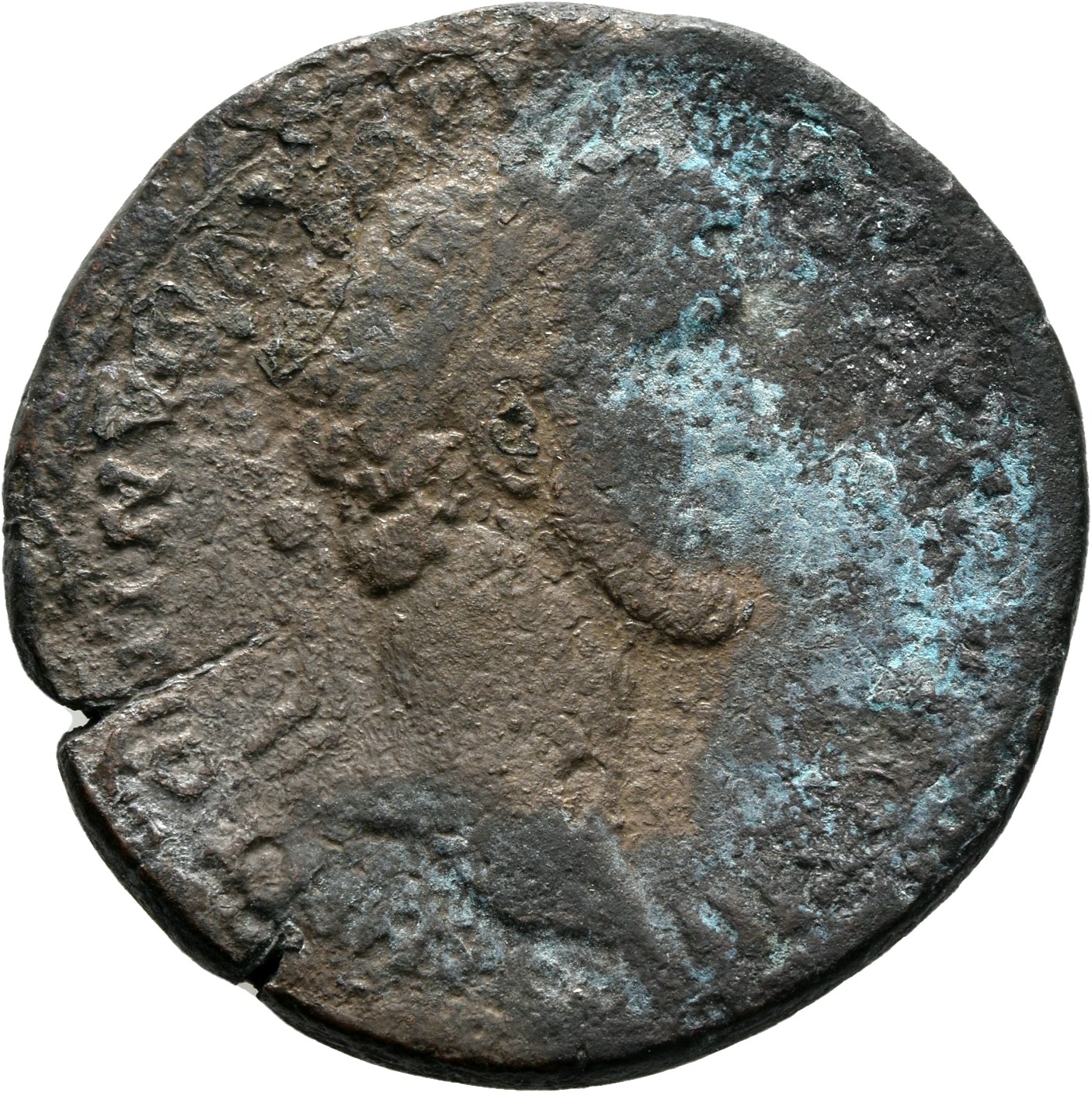 RIC III Antoninus Pius 641 Antoninus Pius obverse, Head of Antoninus Pius, laureate, right