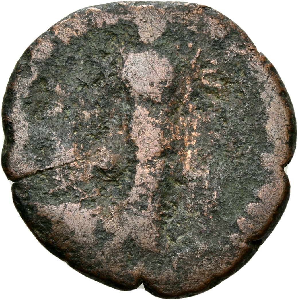 RIC III Antoninus Pius 658 Antoninus Pius reverse, Felicitas, draped, standing, front, head left, holding up caduceus in r...