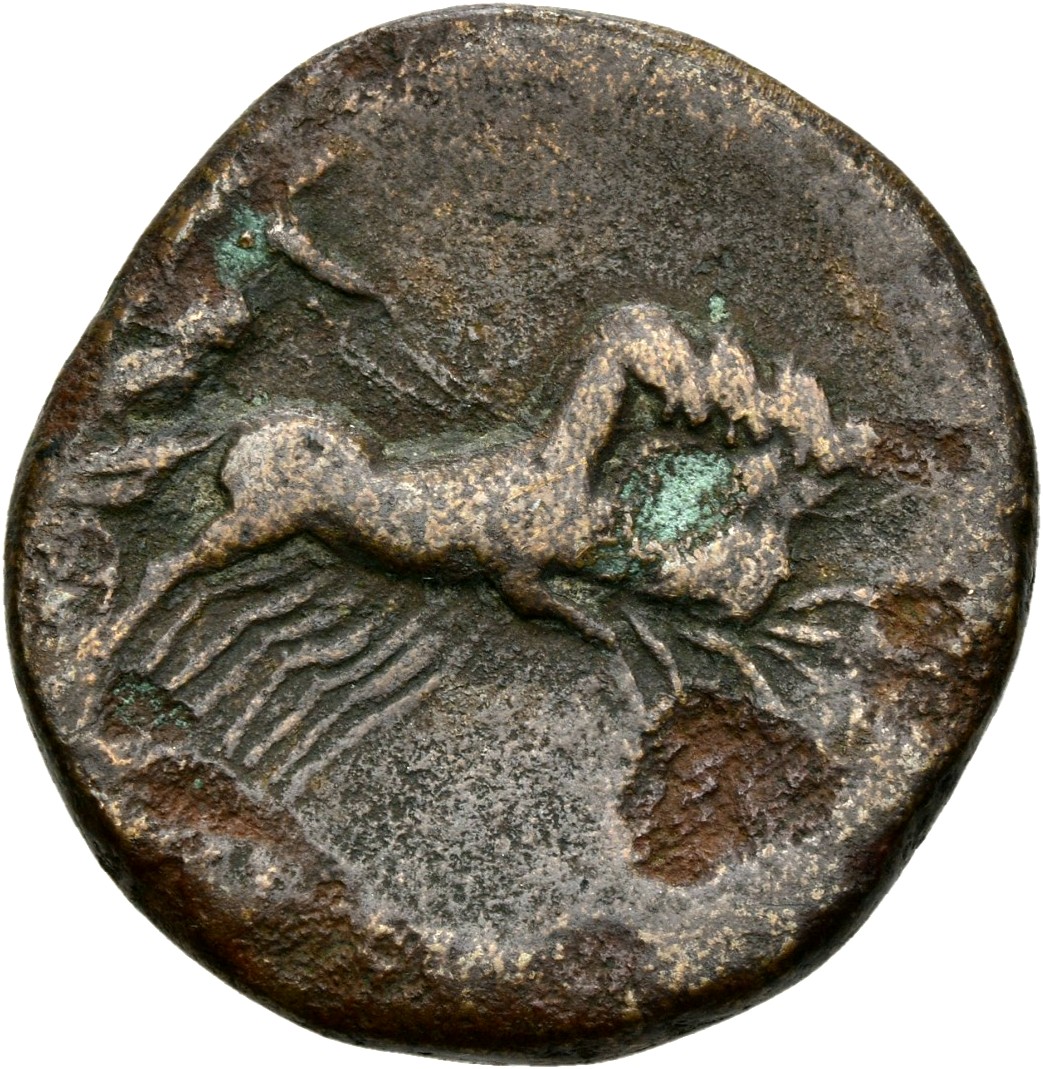 RIC III Antoninus Pius 674 Antoninus Pius reverse, Victory, winged, draped, standing in quadriga, galloping right, holding...