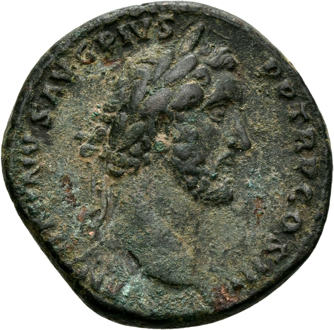 RIC III Antoninus Pius 679 Antoninus Pius obverse, Head of Antoninus Pius, laureate, right