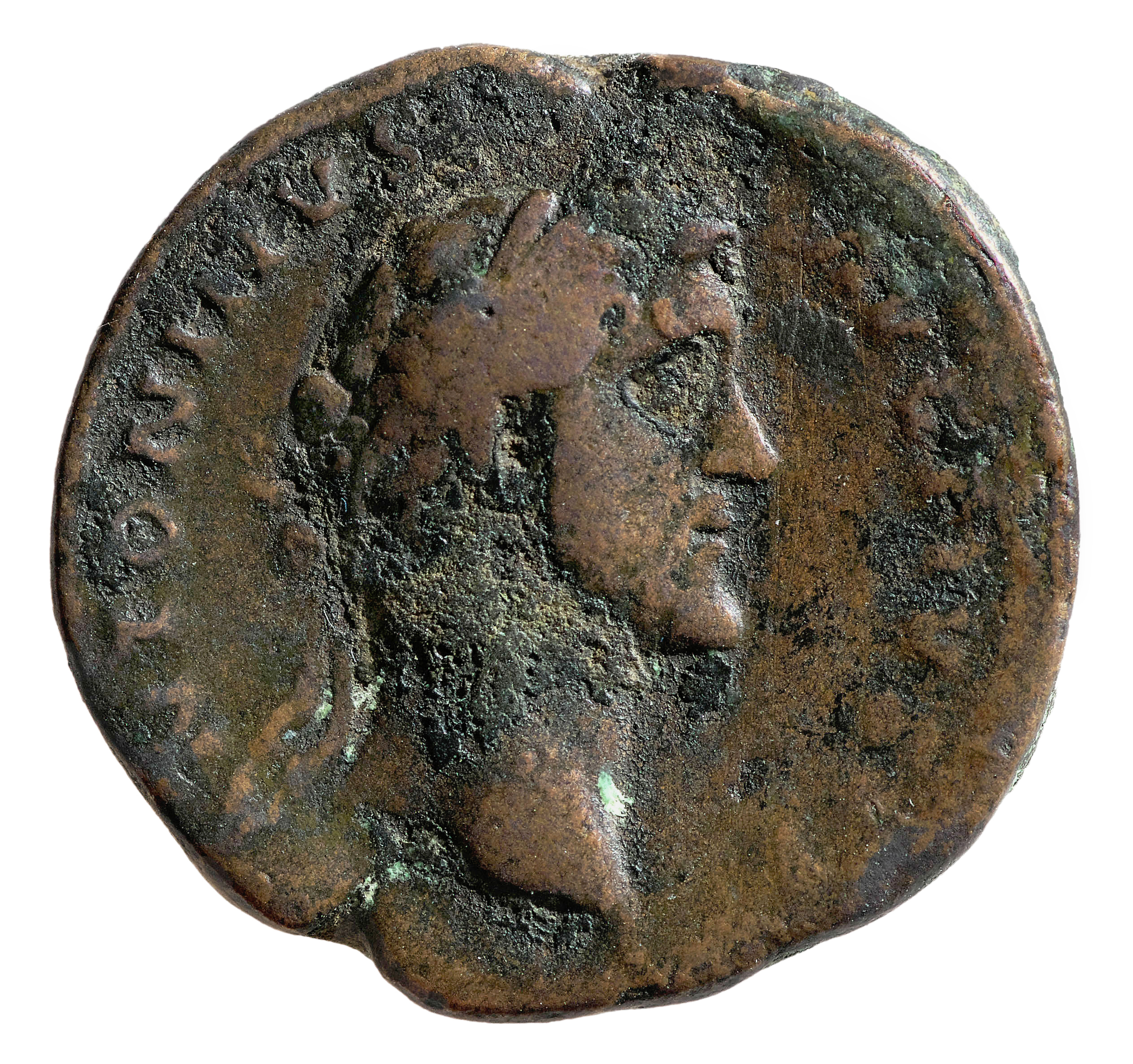 RIC III Antoninus Pius 698 Antoninus Pius obverse, Head of Antoninus Pius, laureate, right