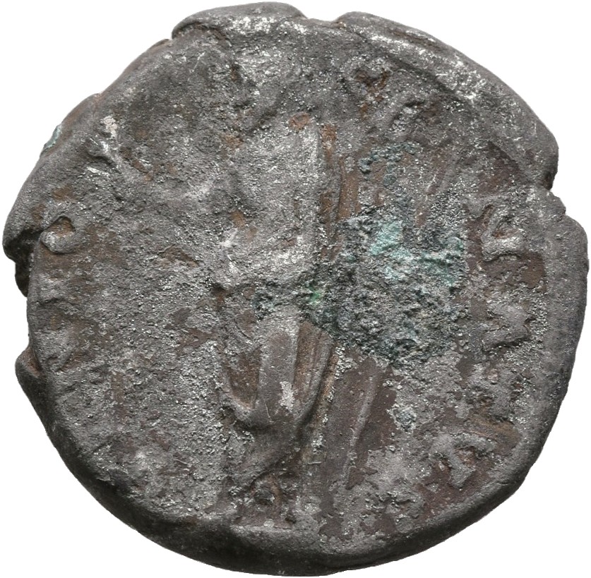 RIC III Antoninus Pius 69c Antoninus Pius reverse, Genius of Senate, standing left, holding branch and sceptre