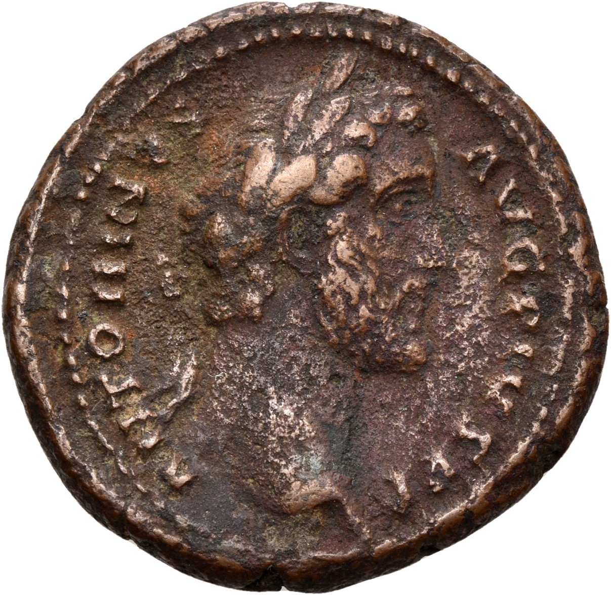 RIC III Antoninus Pius 703A Antoninus Pius obverse, Head of Antoninus Pius, laureate, right