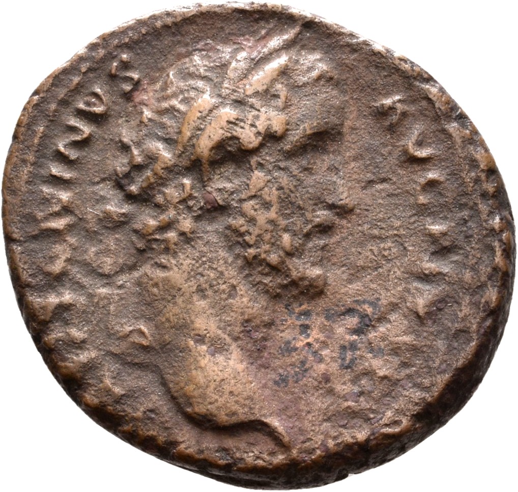 RIC III Antoninus Pius 706A Antoninus Pius obverse, Head of Antoninus Pius, laureate, right