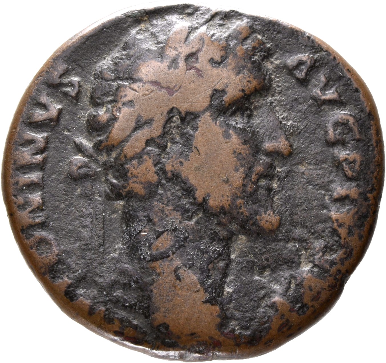 RIC III Antoninus Pius 707 Antoninus Pius obverse, Head of Antoninus Pius, laureate, right