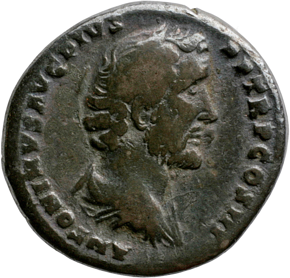 RIC III Antoninus Pius 70a Antoninus Pius obverse, Head of Antoninus Pius, bare, right