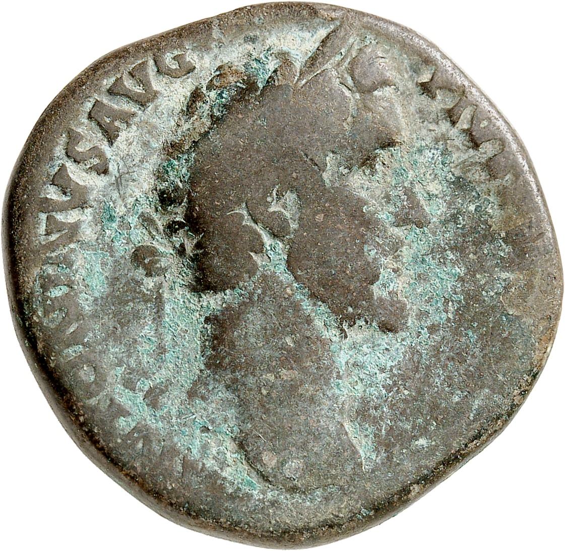RIC III Antoninus Pius 716A Antoninus Pius obverse, Head of Antoninus Pius, laureate, right