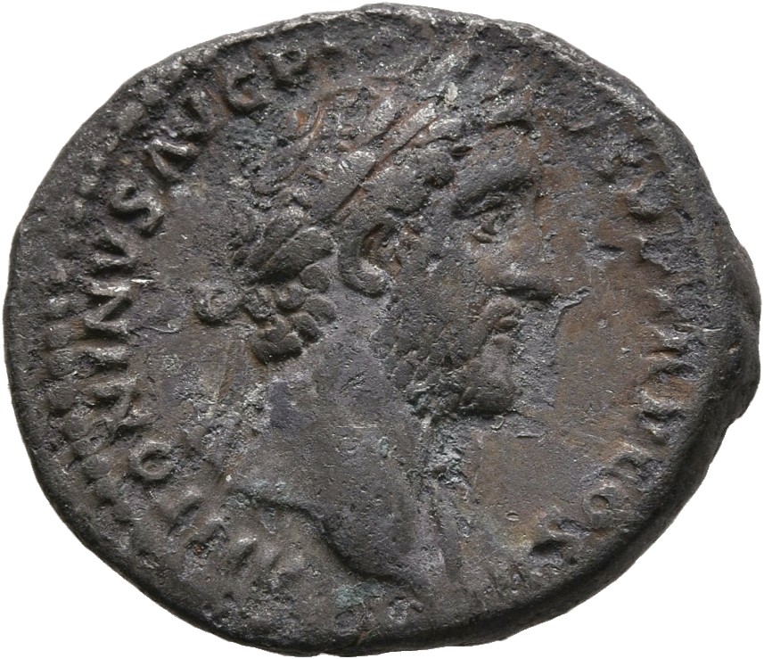 RIC III Antoninus Pius 73c Antoninus Pius obverse, Head of Antoninus Pius, laureate, right