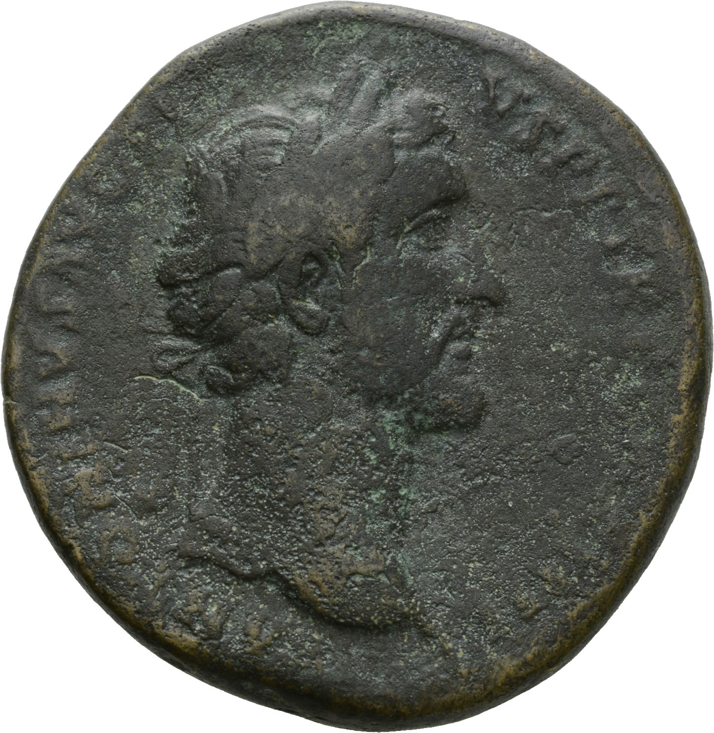 RIC III Antoninus Pius 776 Antoninus Pius obverse, Head of Antoninus Pius, laureate, right