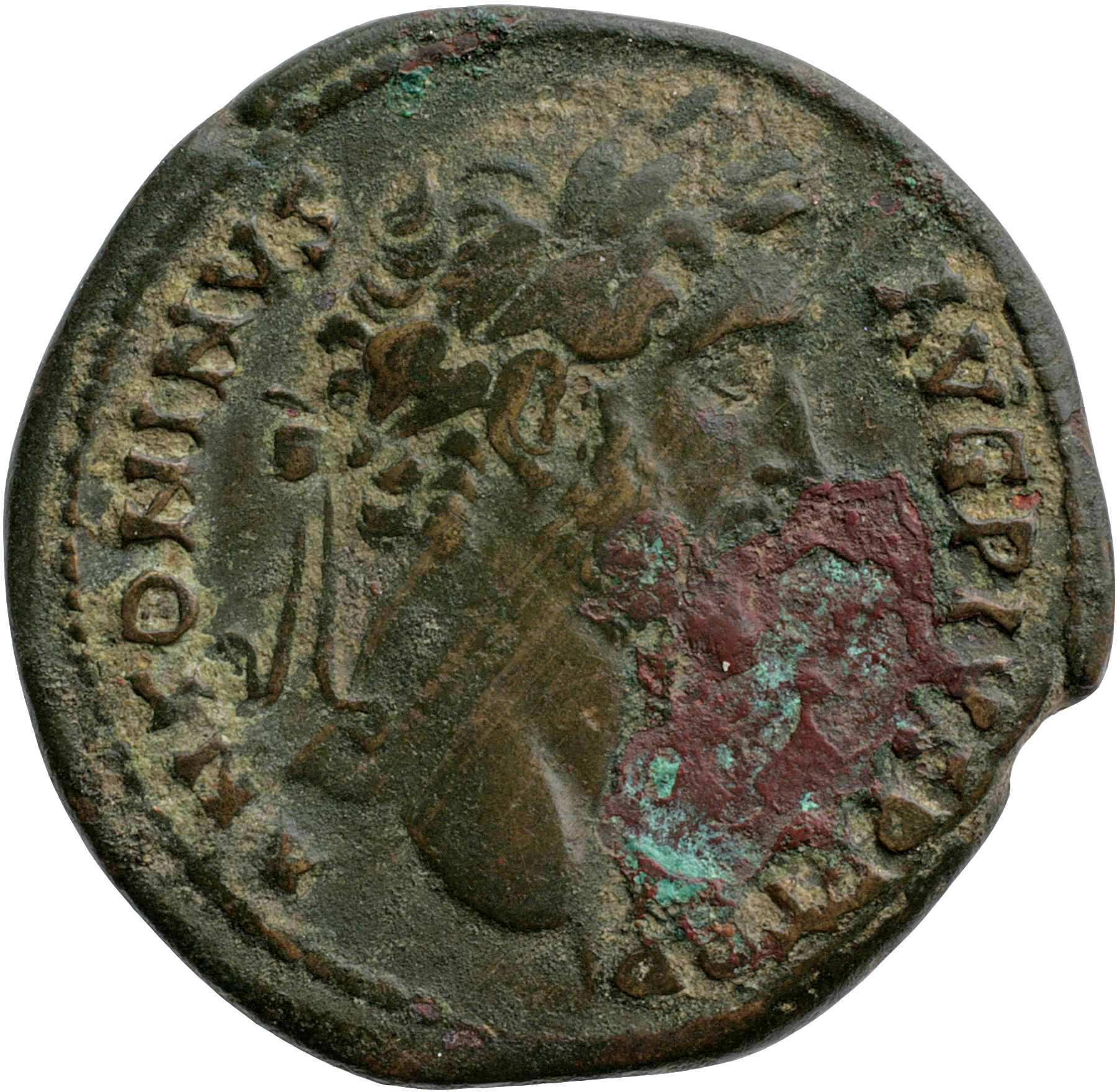 RIC III Antoninus Pius 777 Antoninus Pius obverse, Head of Antoninus Pius, laureate, right