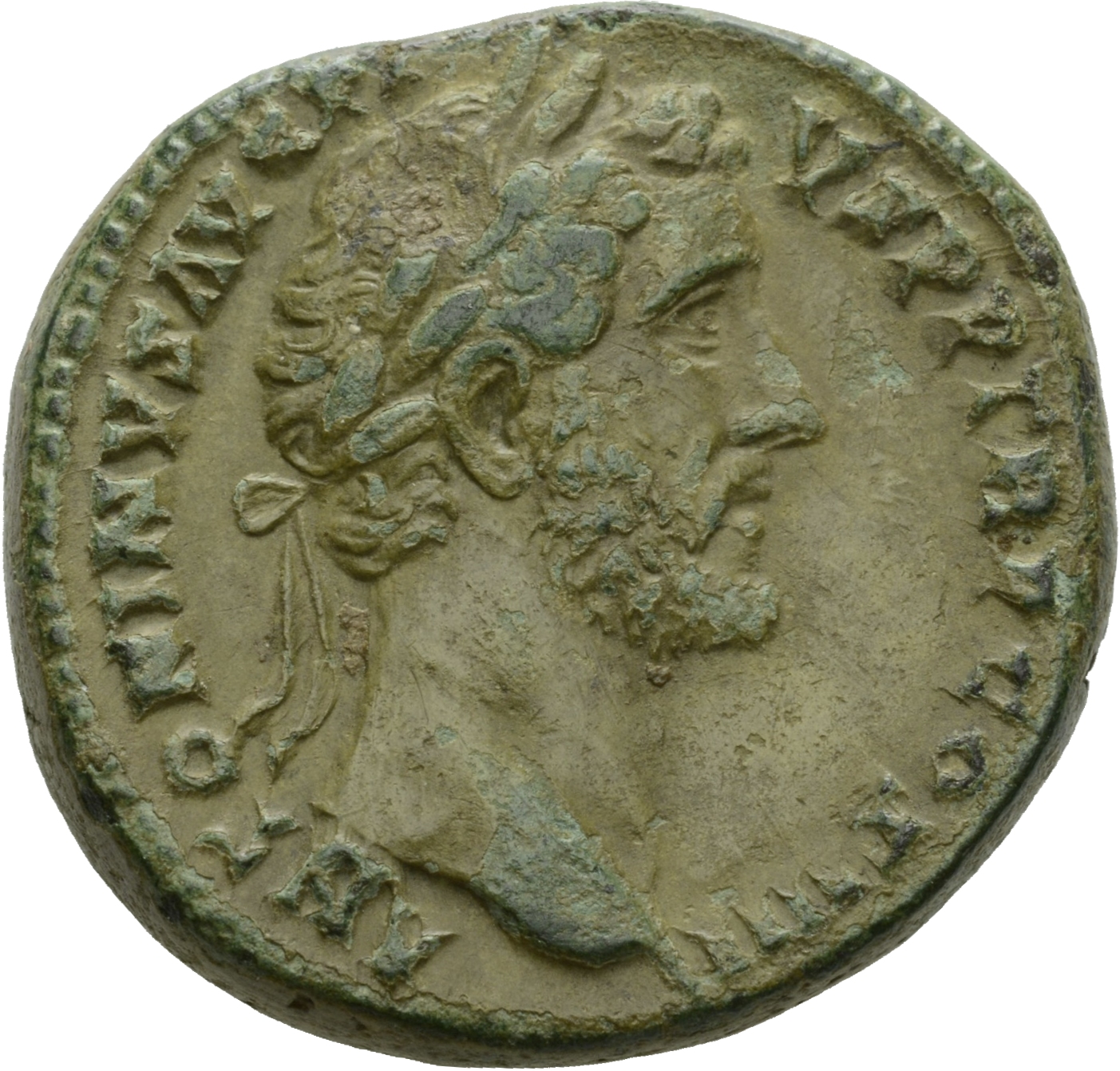RIC III Antoninus Pius 784 Antoninus Pius obverse, Head of Antoninus Pius, laureate, right