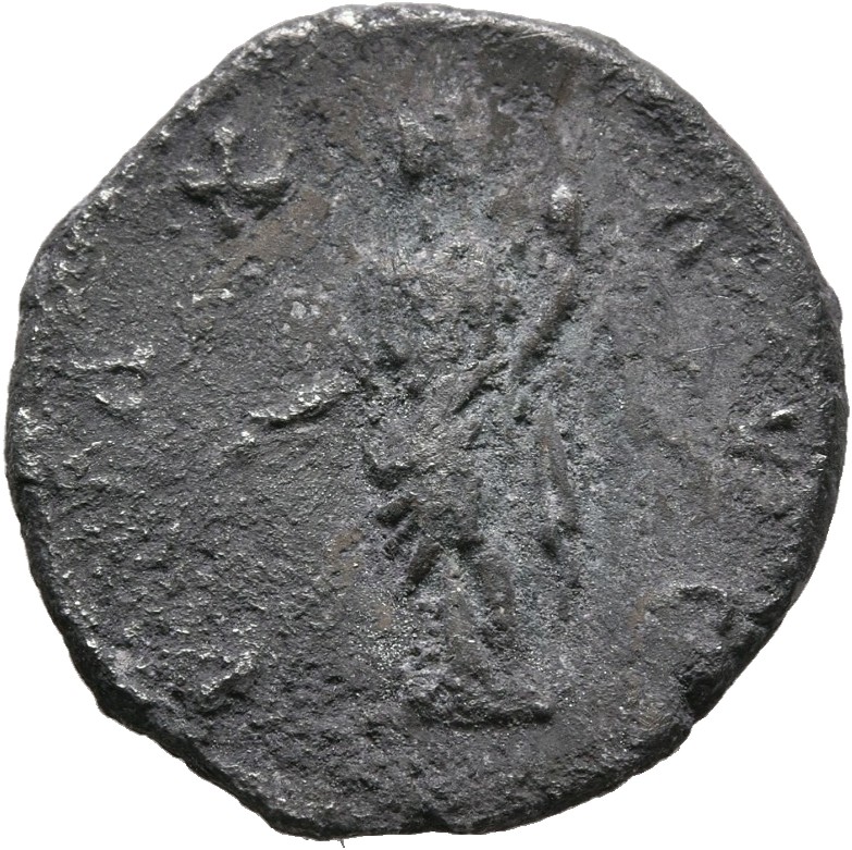 RIC III Antoninus Pius 78B Antoninus Pius reverse, Pax, draped, standing left, holding branch in right hand and cornucopia...