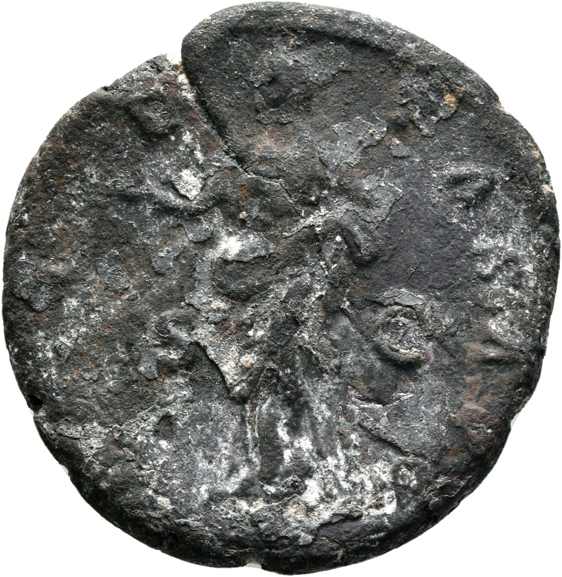 RIC III Antoninus Pius 823 Antoninus Pius reverse, Pietas, veiled, draped, standing left, holding patera in right hand, le...
