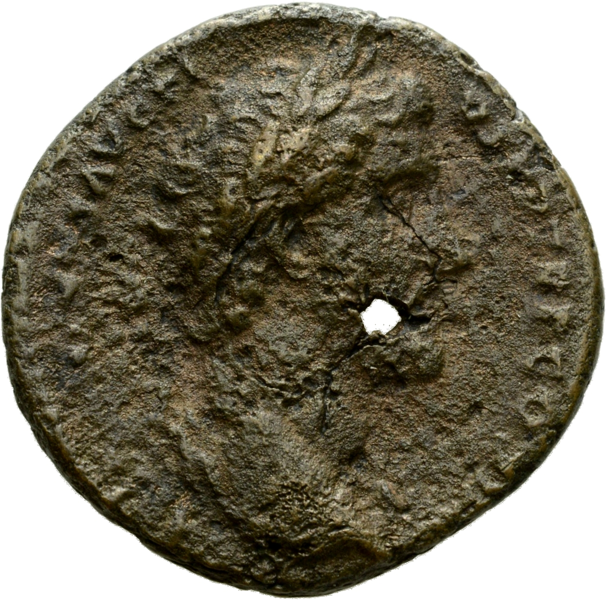 RIC III Antoninus Pius 827B Antoninus Pius obverse, Bust of Antoninus Pius, laureate, draped, curiassed, right
