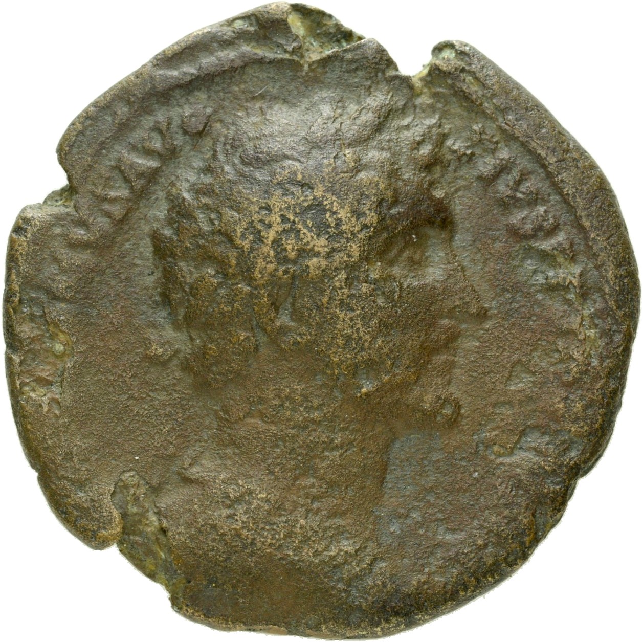 RIC III Antoninus Pius 827B Antoninus Pius obverse, Bust of Antoninus Pius, laureate, draped, curiassed, right