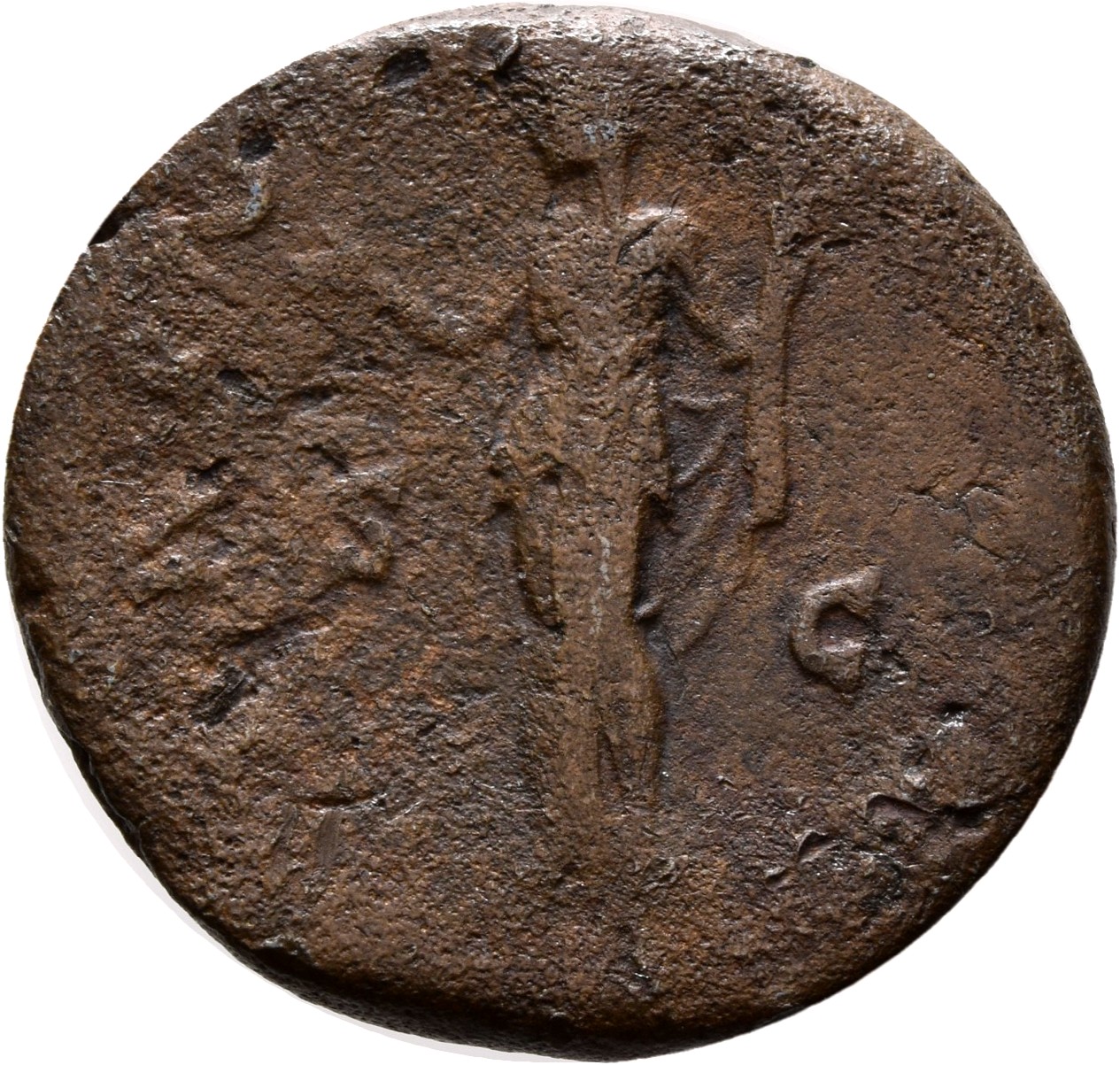 RIC III Antoninus Pius 830 Antoninus Pius reverse, Ceres, standing left, extending right hand and holding torch