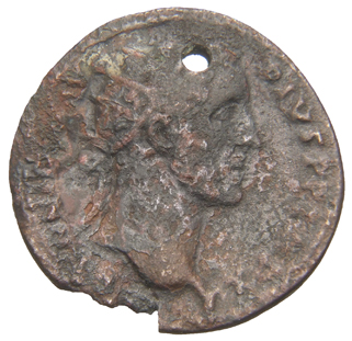 RIC III Antoninus Pius 848 Antoninus Pius obverse, Head of Antoninus Pius, radiate, right