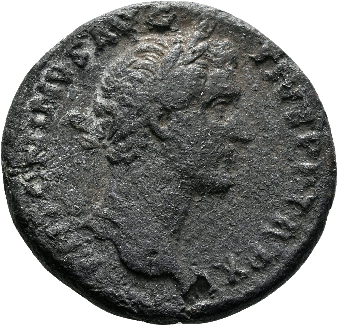 RIC III Antoninus Pius 854 Antoninus Pius obverse, Head of Antoninus Pius, laureate, right