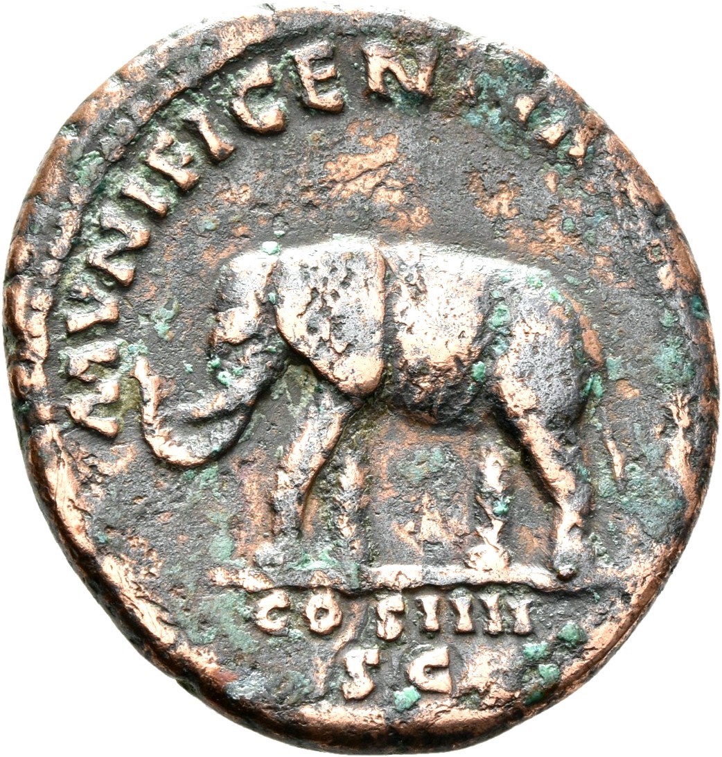 RIC III Antoninus Pius 863 Antoninus Pius reverse, Elephant, sometimes cuirassed, walking left