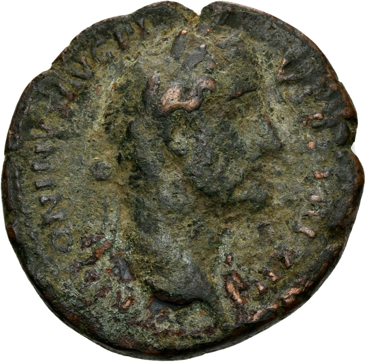 RIC III Antoninus Pius 863 Antoninus Pius obverse, Head of Antoninus Pius, laureate, right